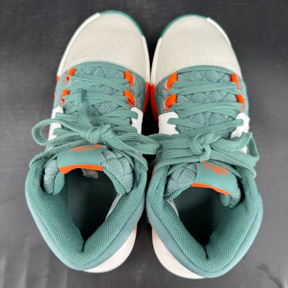 Nike Lebron Witness 8 Basketball Shoes MENS‎ Teal Orange Lace Up Sneakers 7.5